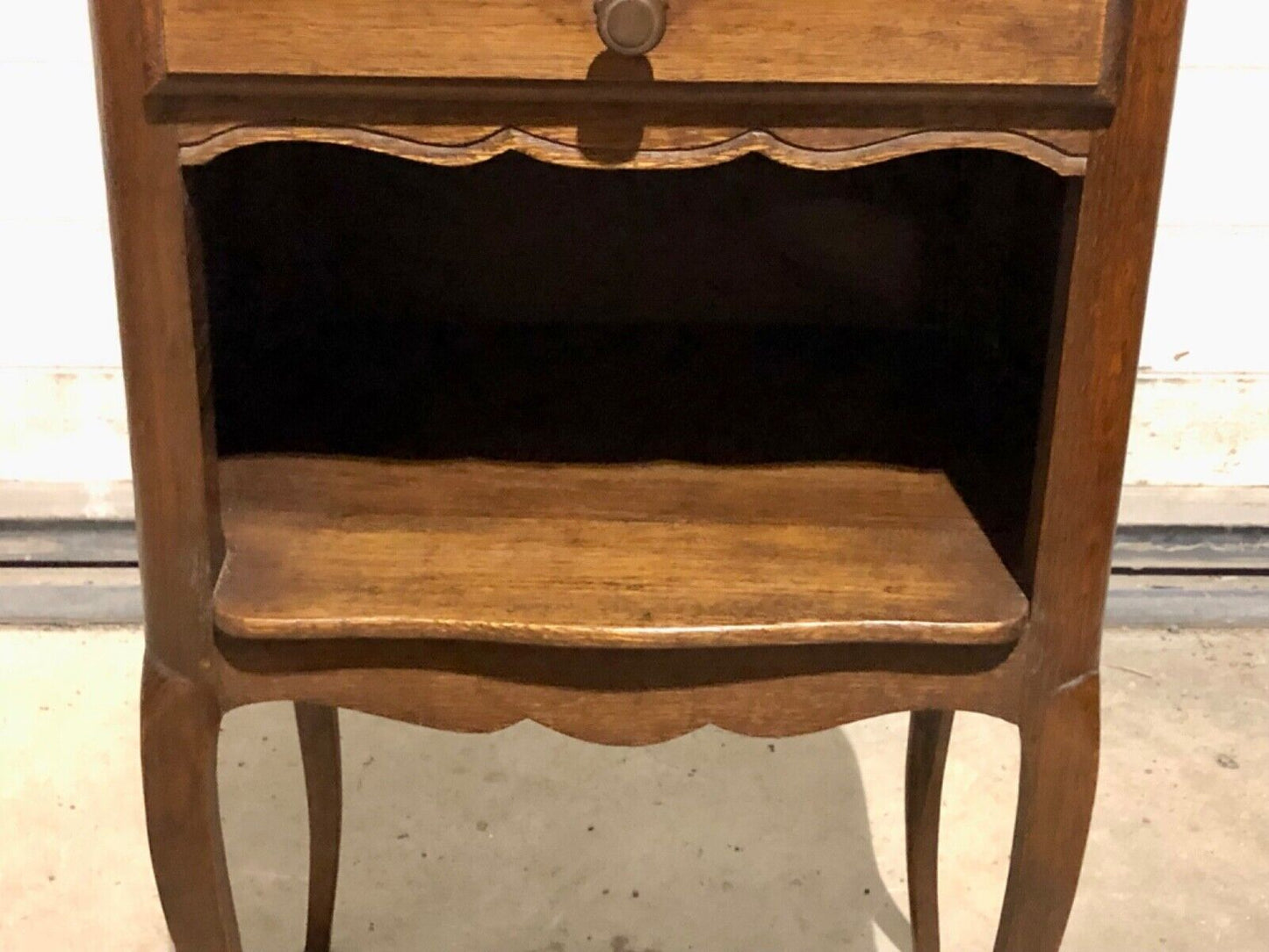 000766....Handsome Pair Of Antique French Oak Bedside Tables / Nightstands( sold )