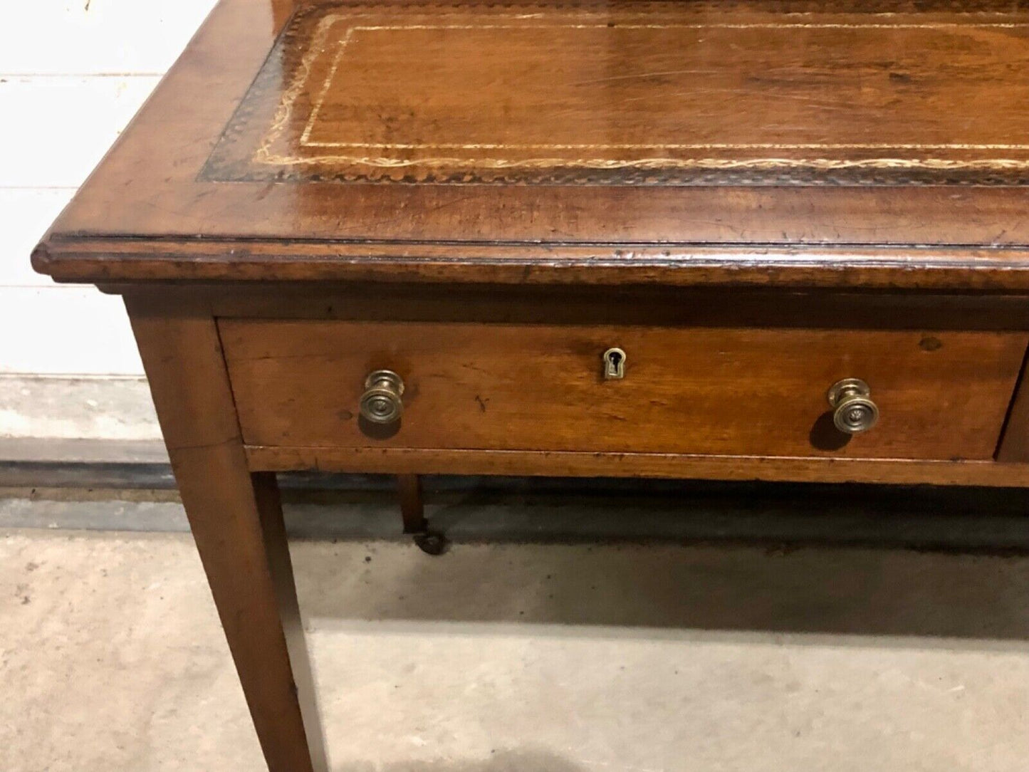 000762....Handsome Edwardian Mahogany Writing Desk ( sold )