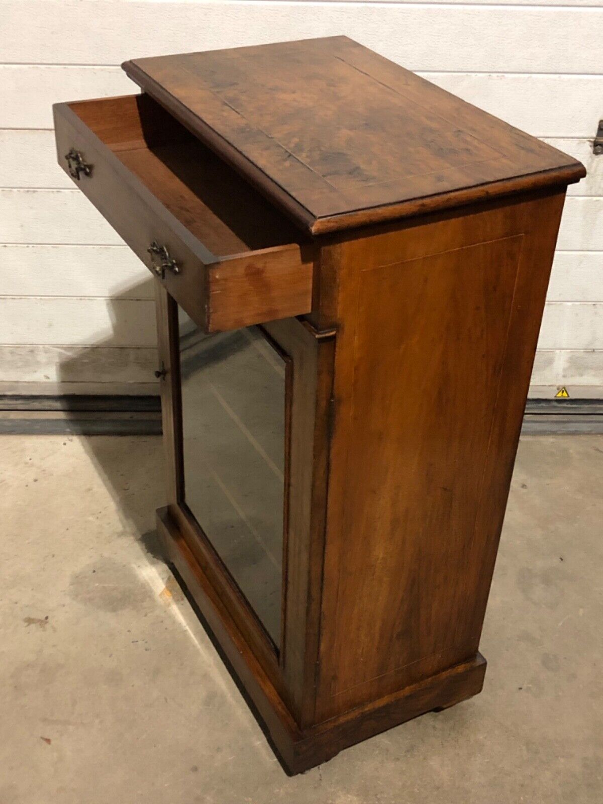 000773....Handsome Antique Walnut Pier Cabinet ( sold )