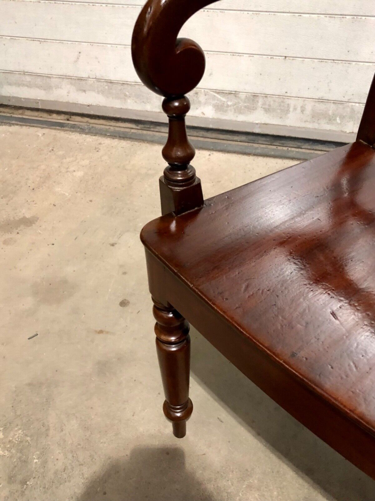 000761....Handsome Antique Regency Mahogany Carver Armchair ( sold )