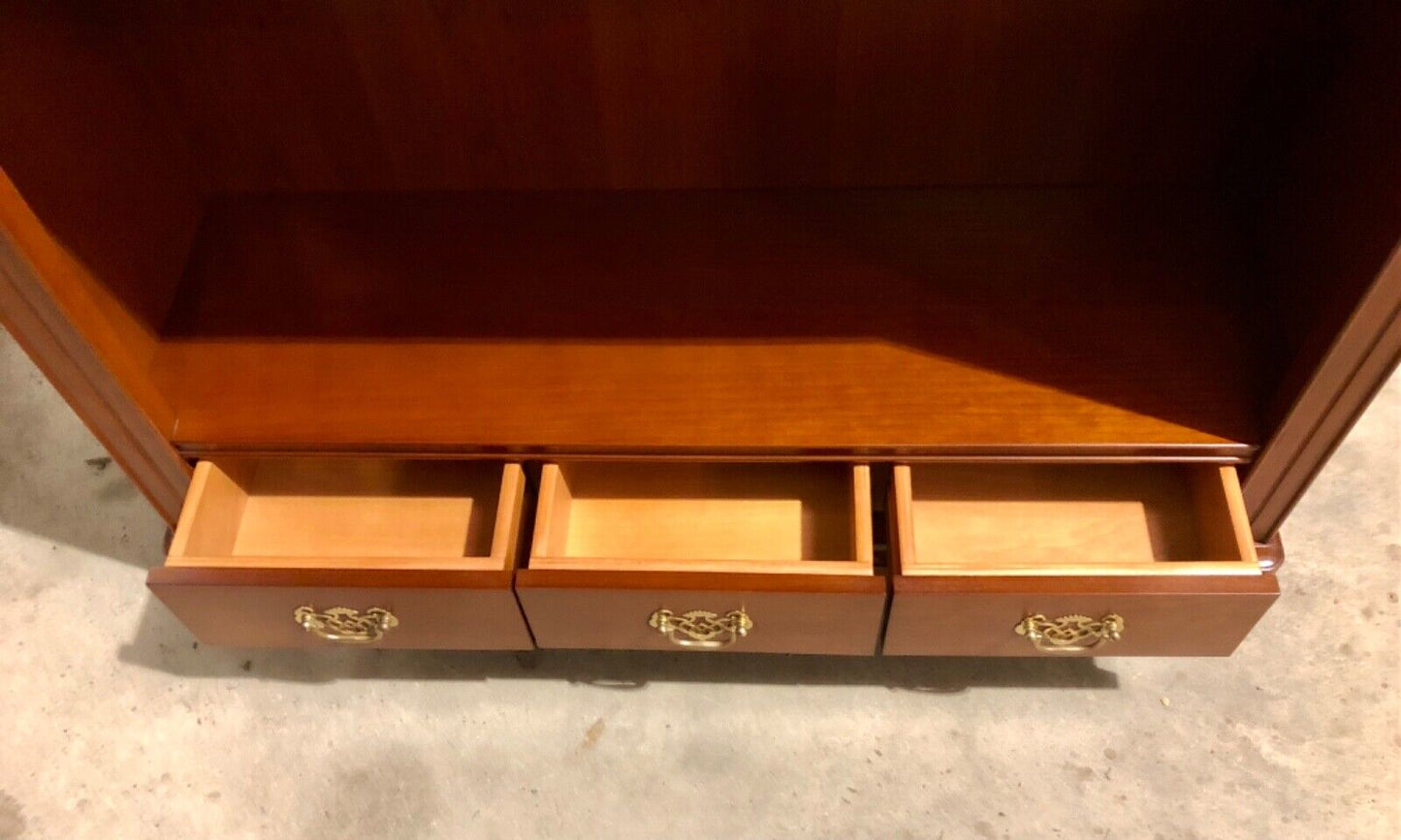 000738....Handsome Vintage Stag Bookcase / Bookshelves ( sold )