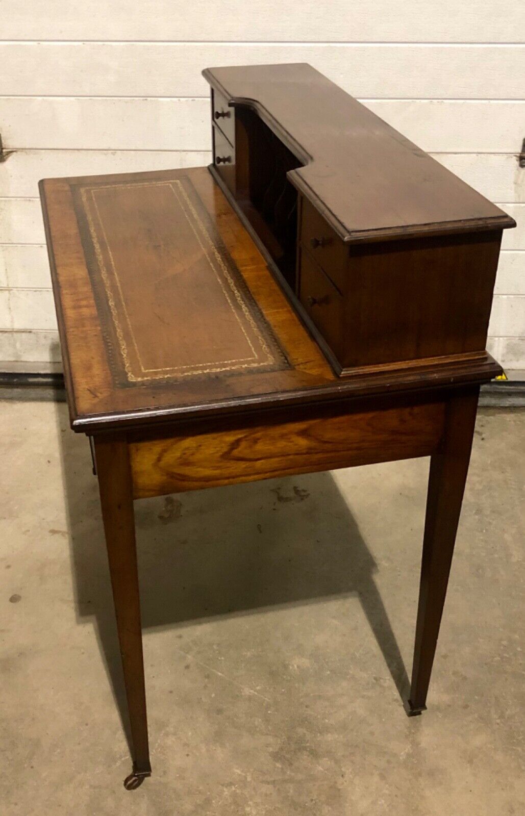 000762....Handsome Edwardian Mahogany Writing Desk ( sold )