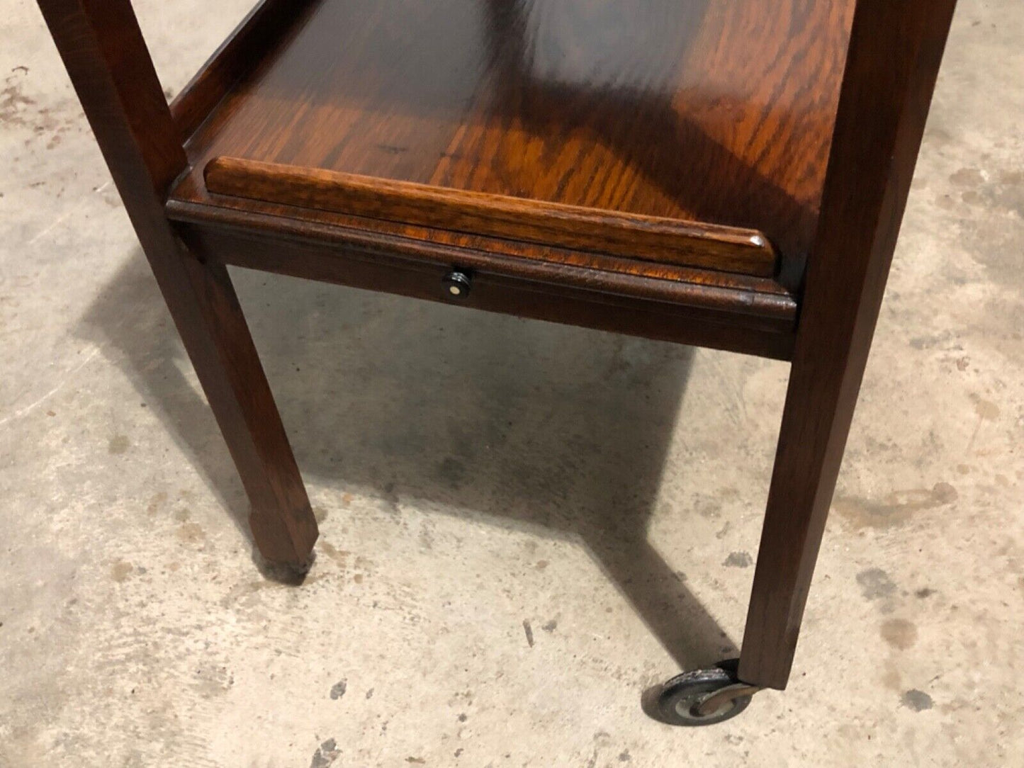 000795.... Handsome Vintage Arts And Crafts Oak Trolley / Buffet ( sold )