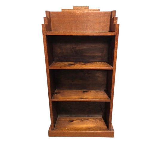 000758....Handsome Small Art Deco Bookcase / Bookshelf ( sold )