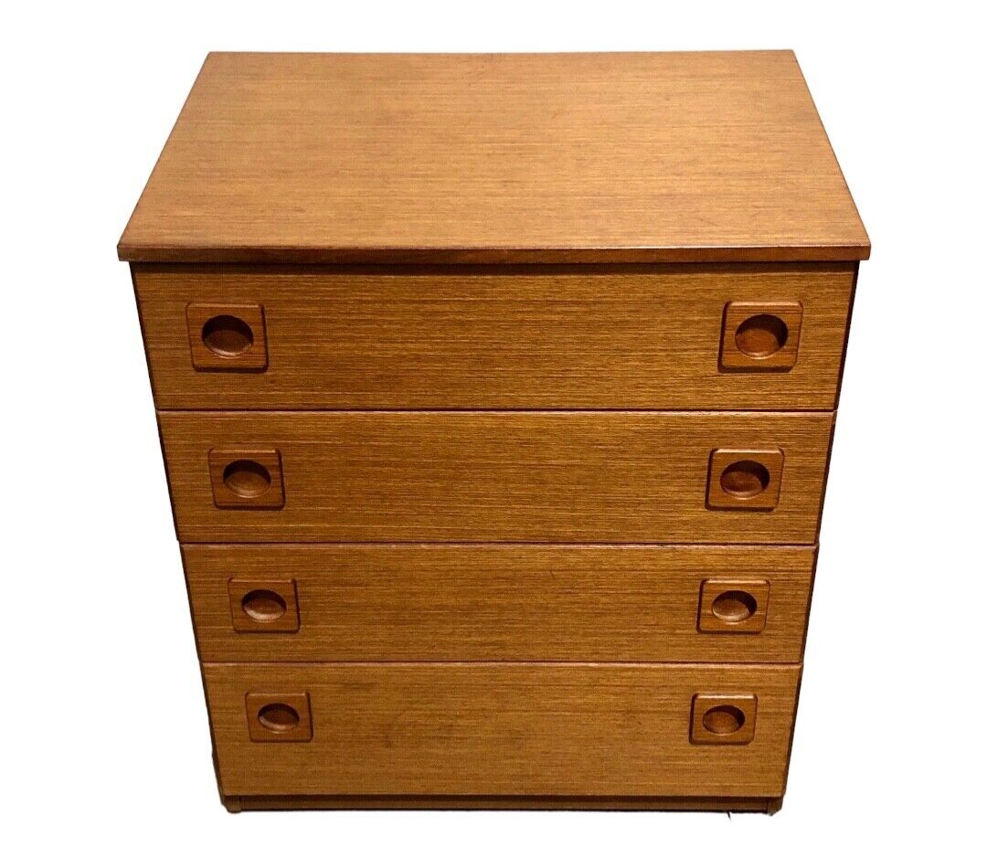 Retro Teak Chest Of Drawers/ Schreiber Chest