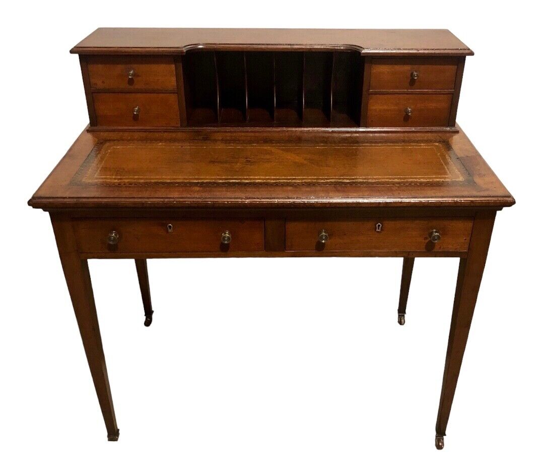 000762....Handsome Edwardian Mahogany Writing Desk ( sold )