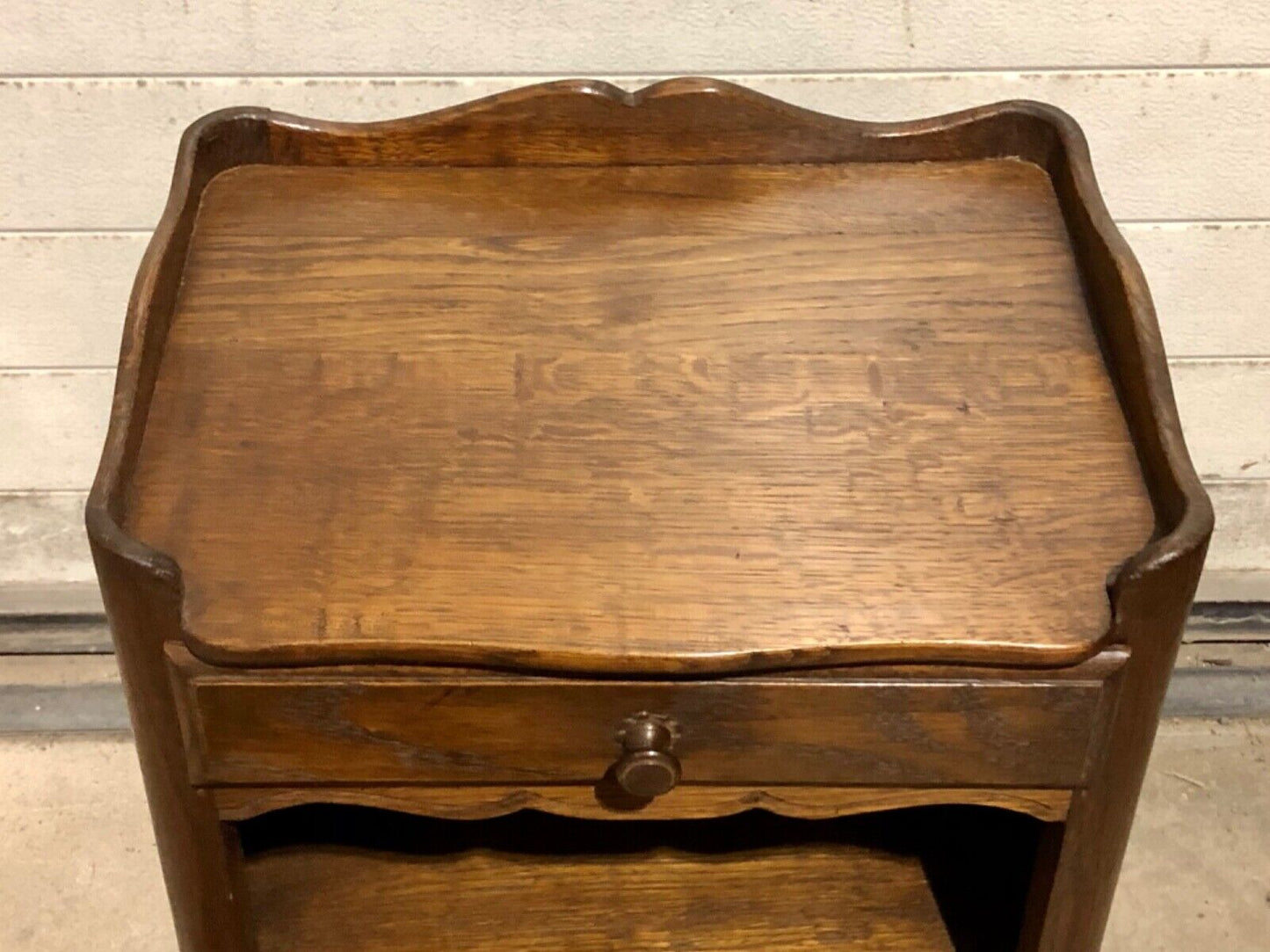 000766....Handsome Pair Of Antique French Oak Bedside Tables / Nightstands( sold )