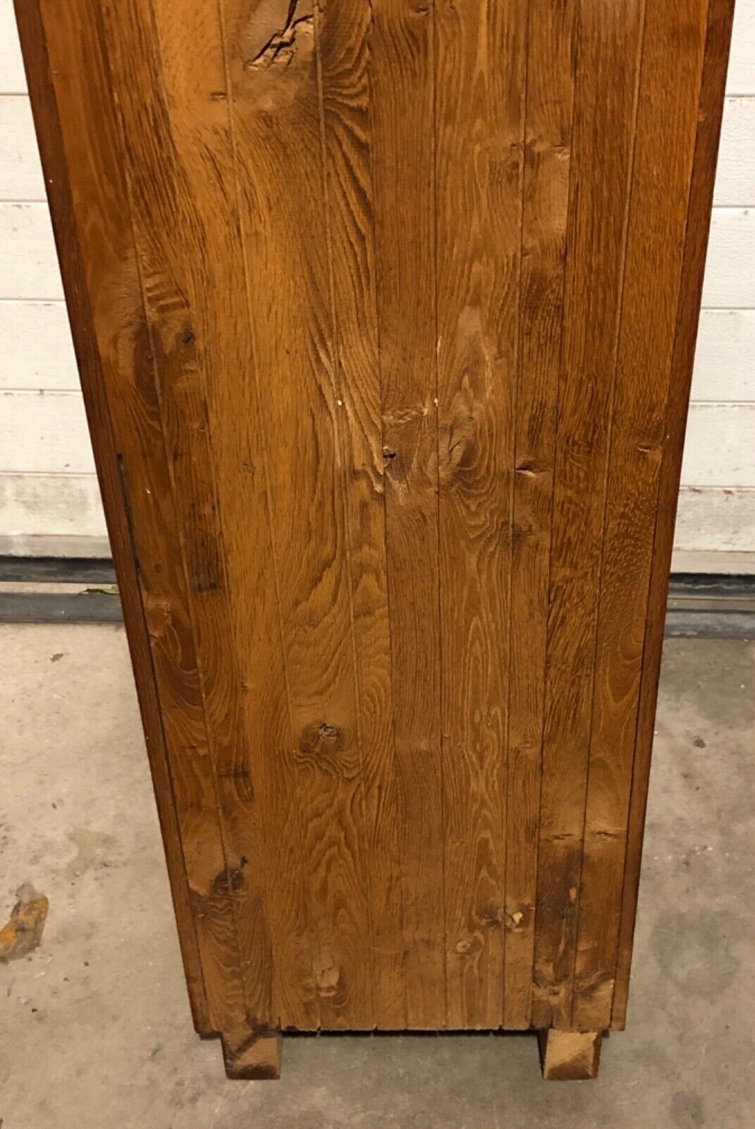 000789....Handsome Pair Of Vintage Solid Oak Bookcases