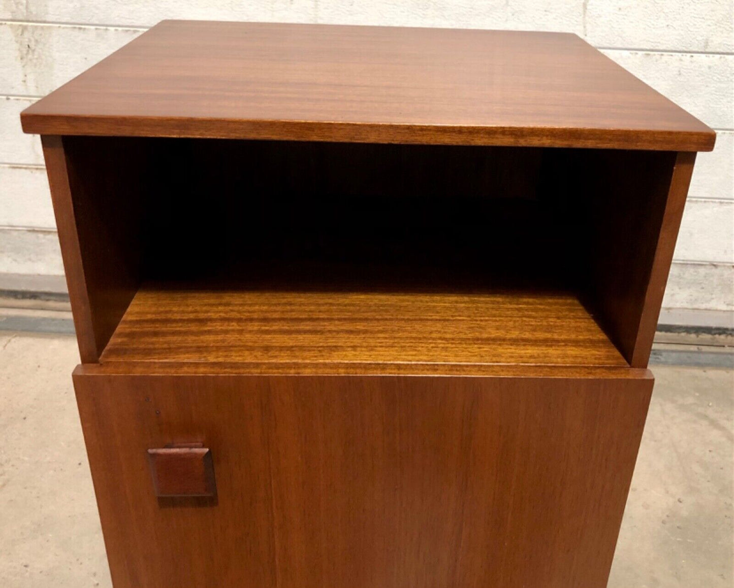 000823....Two Retro Teak Bedside Cabinets By Remploy ( sold )