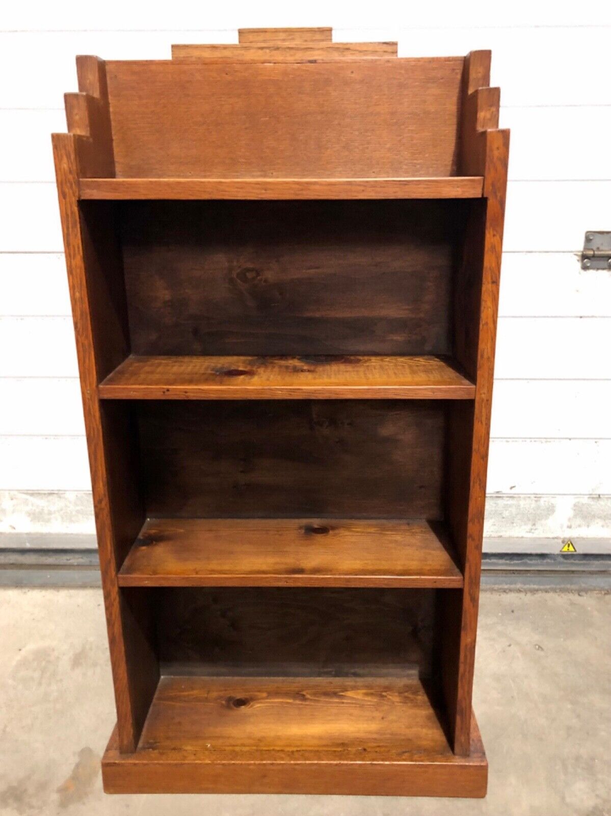 000758....Handsome Small Art Deco Bookcase / Bookshelf ( sold )