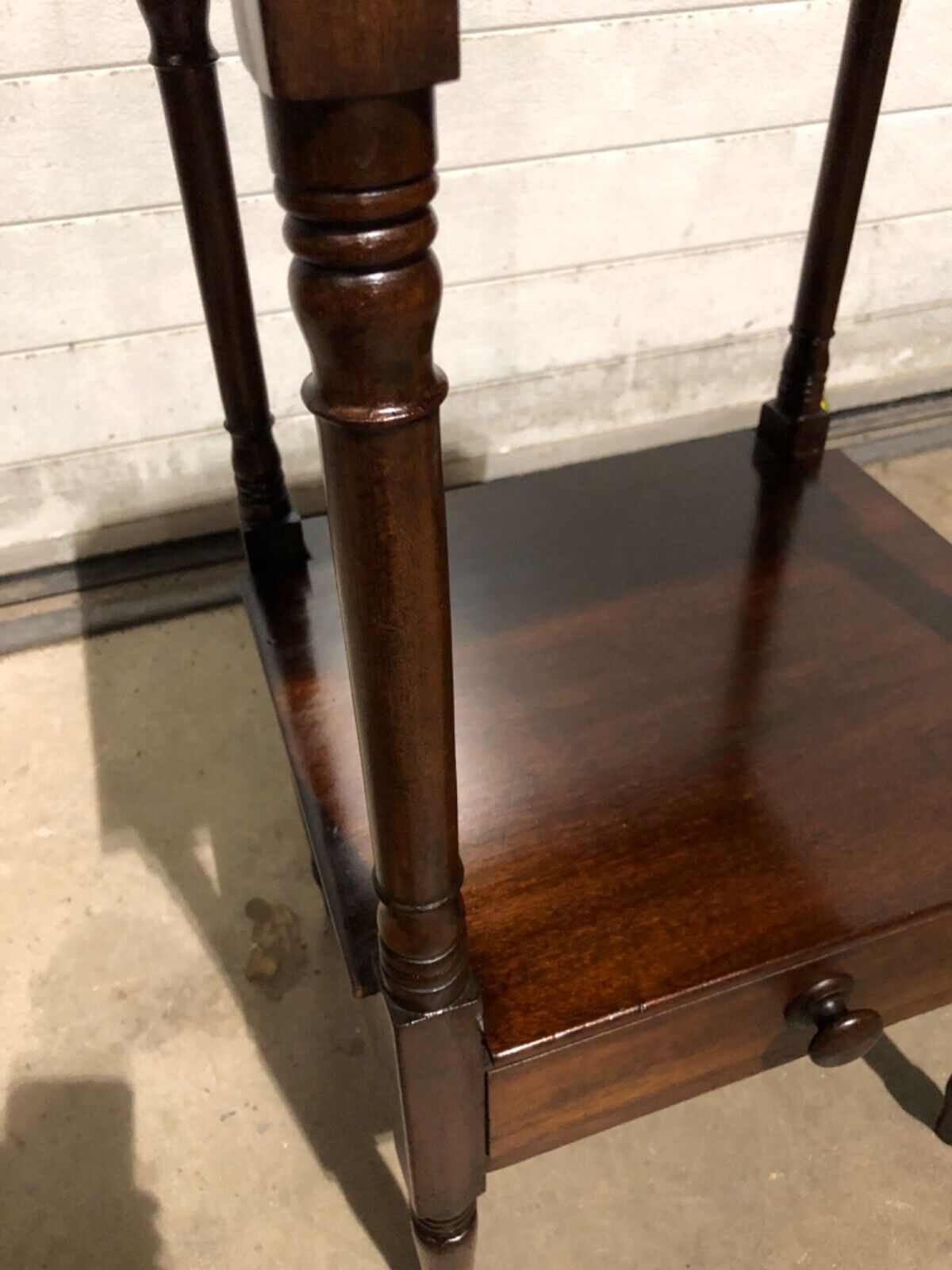 000763....Handsome Antique Regency Bedside Table / Nightstand ( sold )