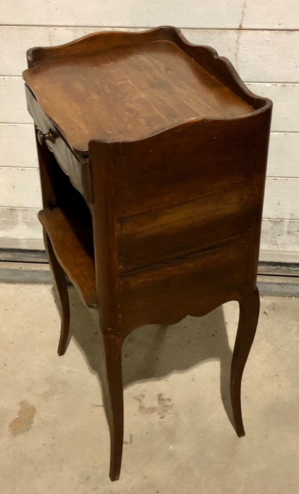 000766....Handsome Pair Of Antique French Oak Bedside Tables / Nightstands( sold )