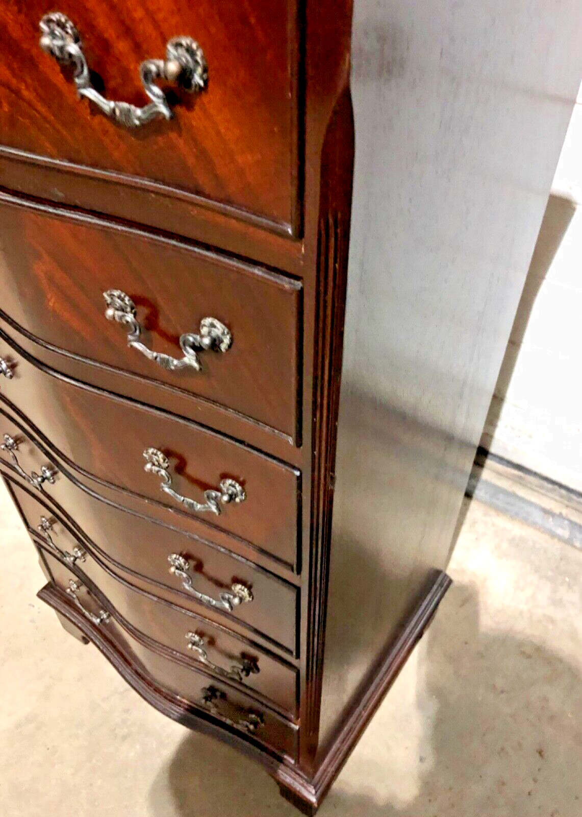 000764....Handsome Vintage Tallboy Chest / Chest Of Six Drawers ( sold )