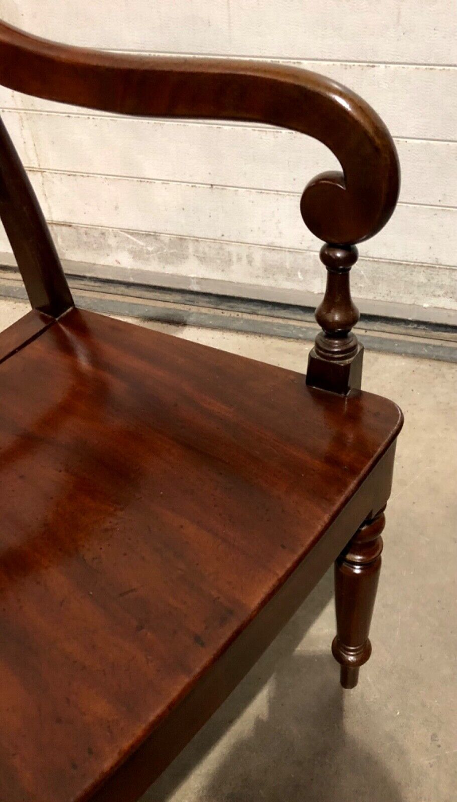 000761....Handsome Antique Regency Mahogany Carver Armchair ( sold )