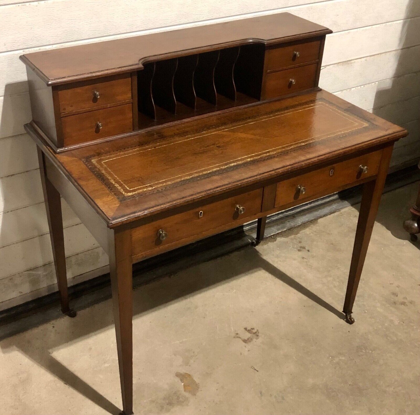 000762....Handsome Edwardian Mahogany Writing Desk ( sold )