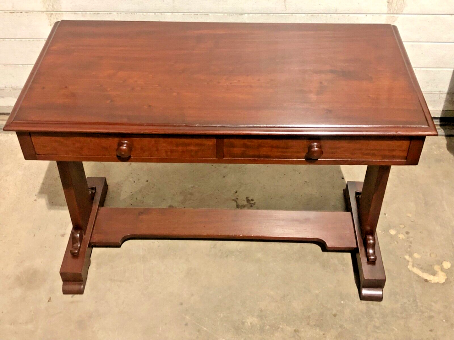 000770....Handsome Antique Mahogany Writing / Side Table