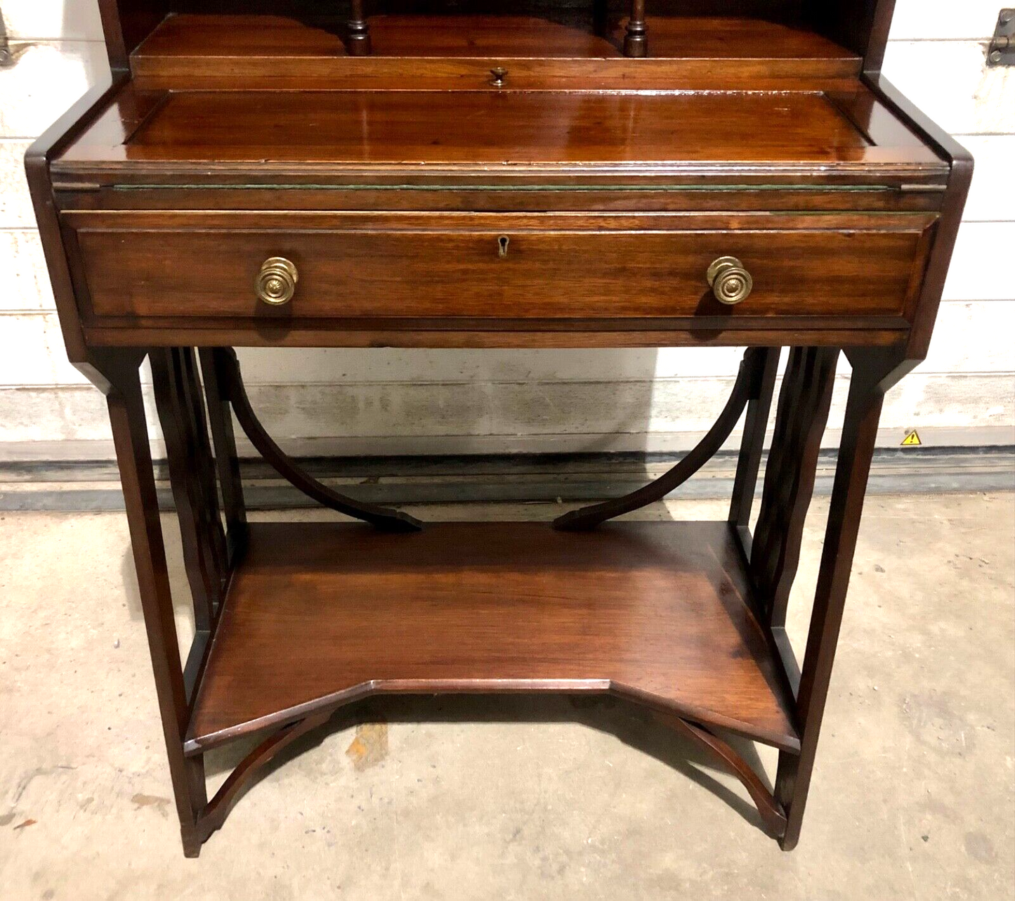 000786....Stunning Arts And Crafts Mahogany Writing Desk By Liberty's Of London ( Sold )