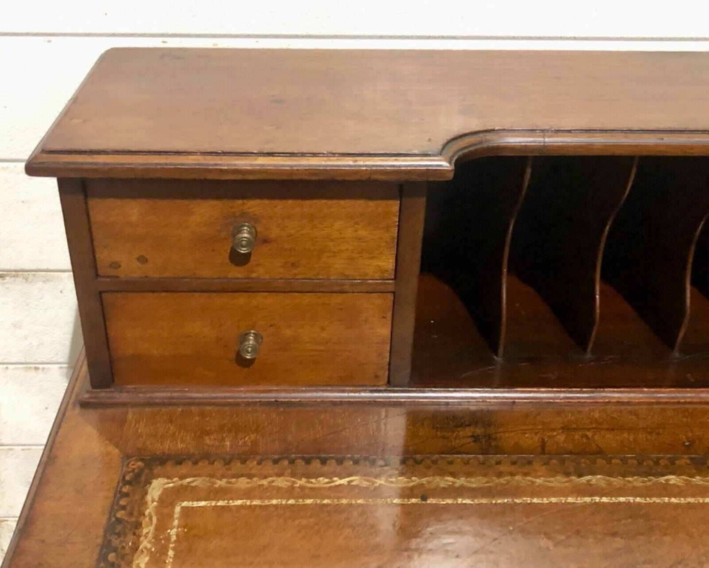 000762....Handsome Edwardian Mahogany Writing Desk ( sold )