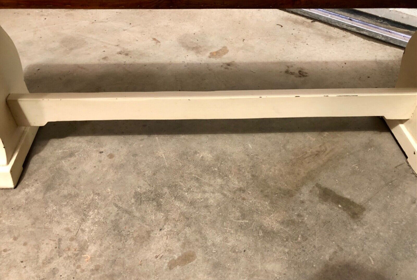 000745....Classic Vintage Bench With Painted Base ( sold )