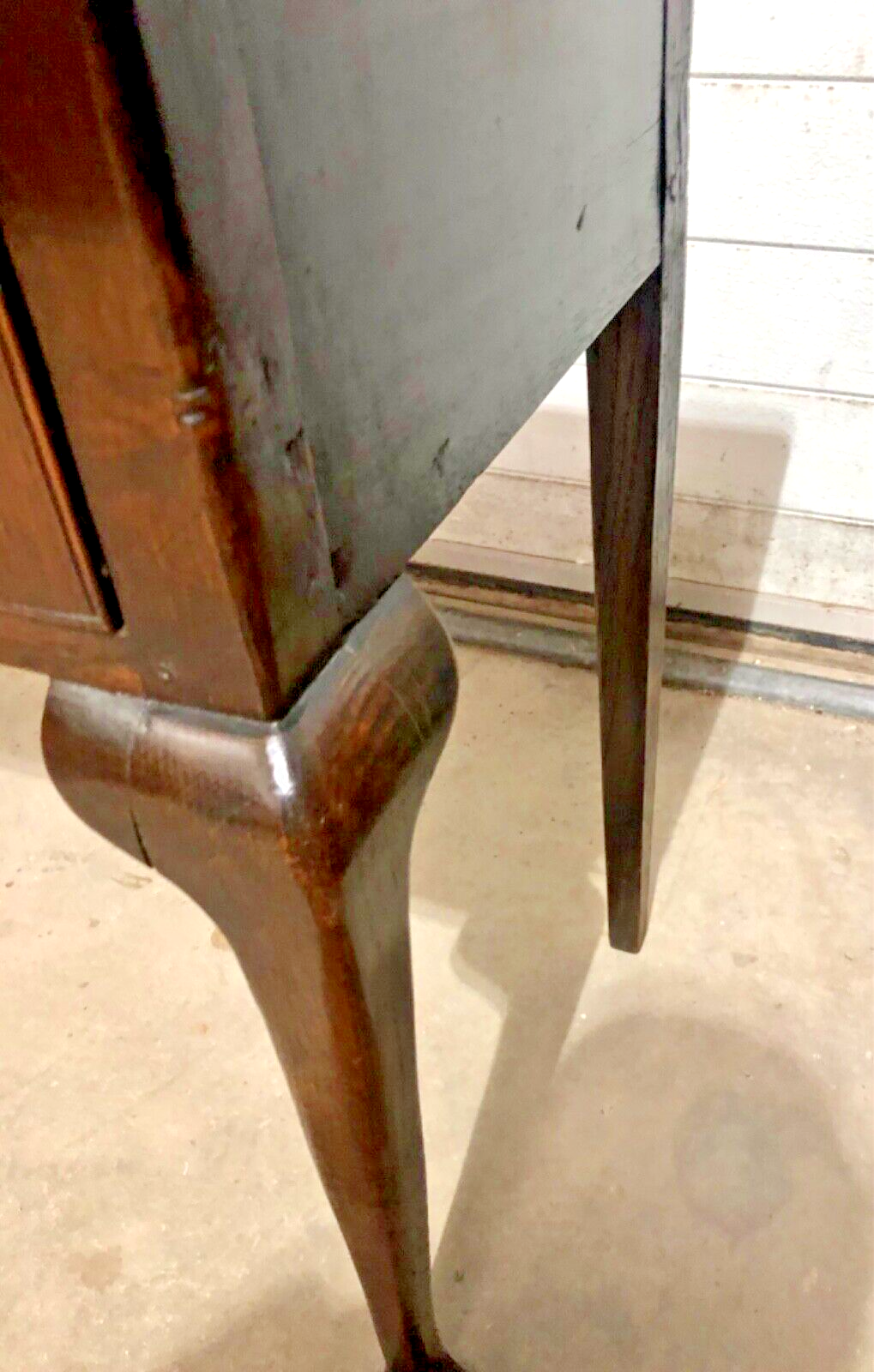 000801....Handsome Antique Oak Lowboy / Writing Table