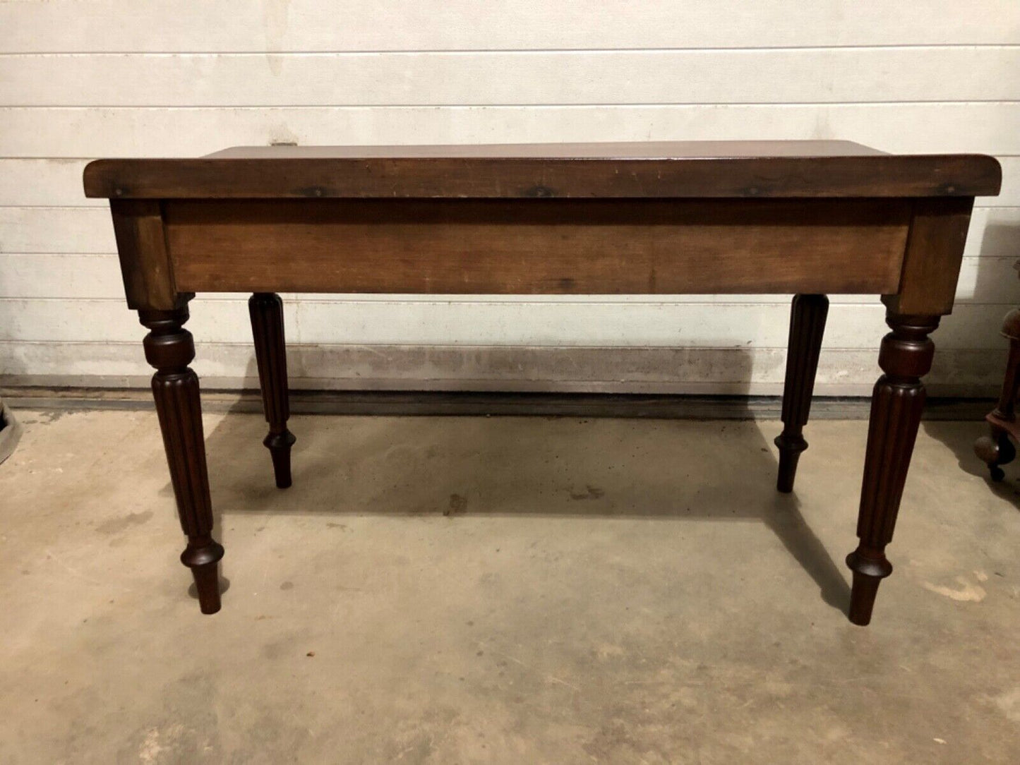 000756....Handsome Antique Mahogany Writing / Hall Table