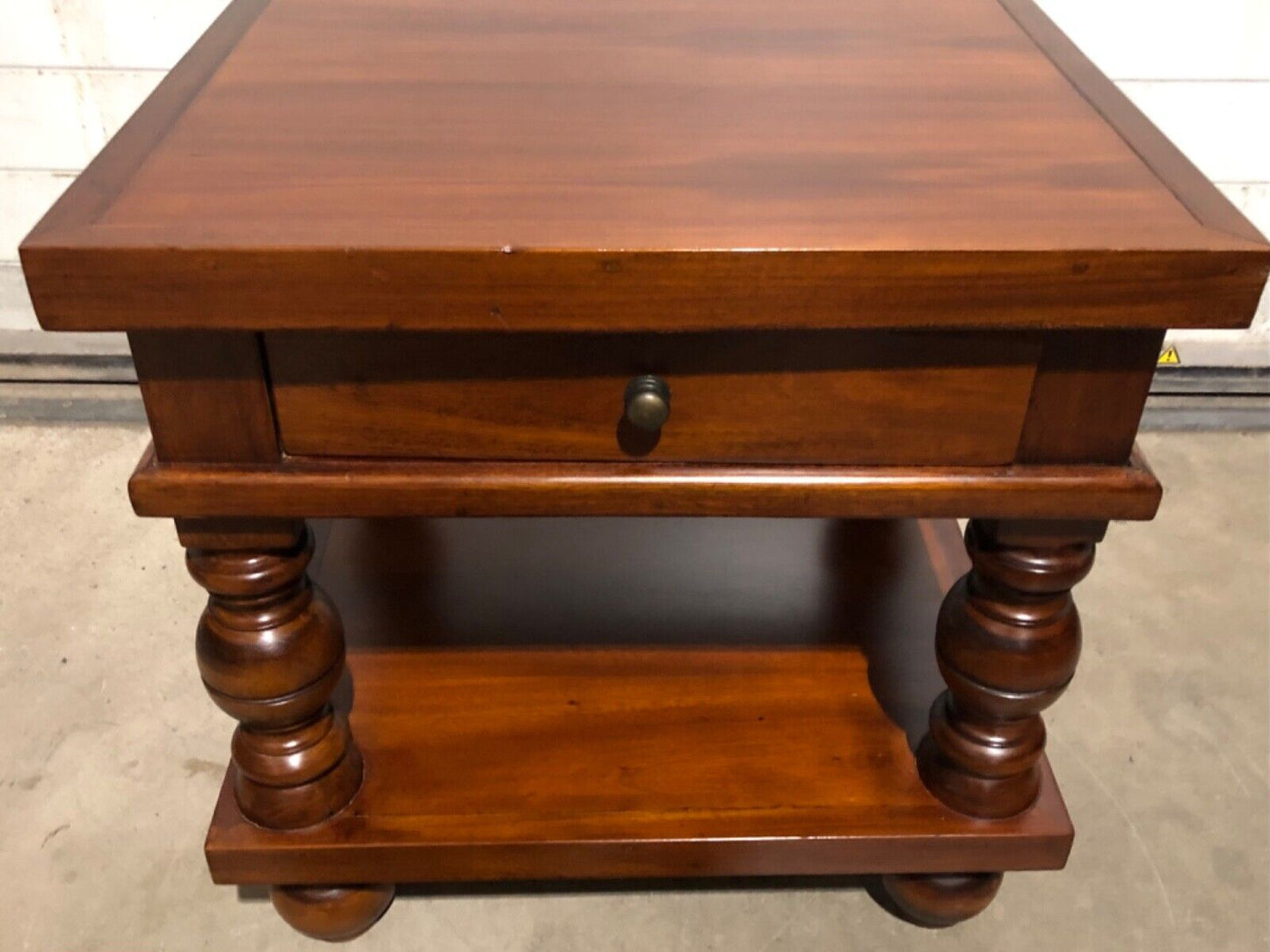 000771....Handsome Pair Of Vintage Bedside Tables / Lamp Tables ( sold )