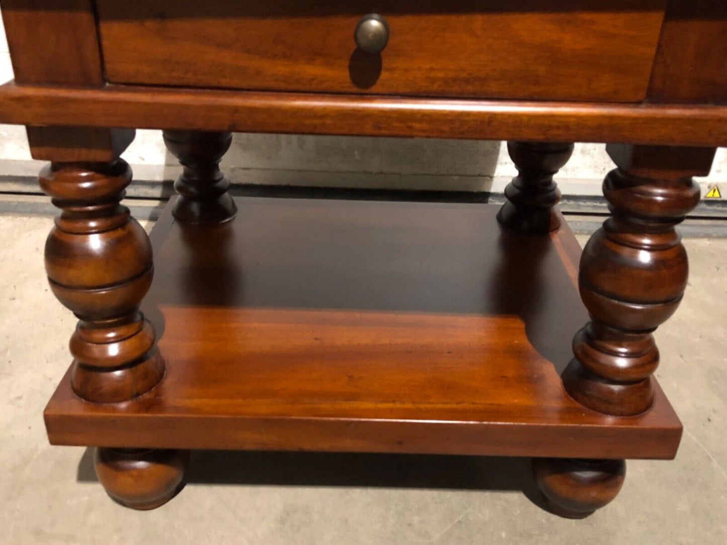 000771....Handsome Pair Of Vintage Bedside Tables / Lamp Tables ( sold )