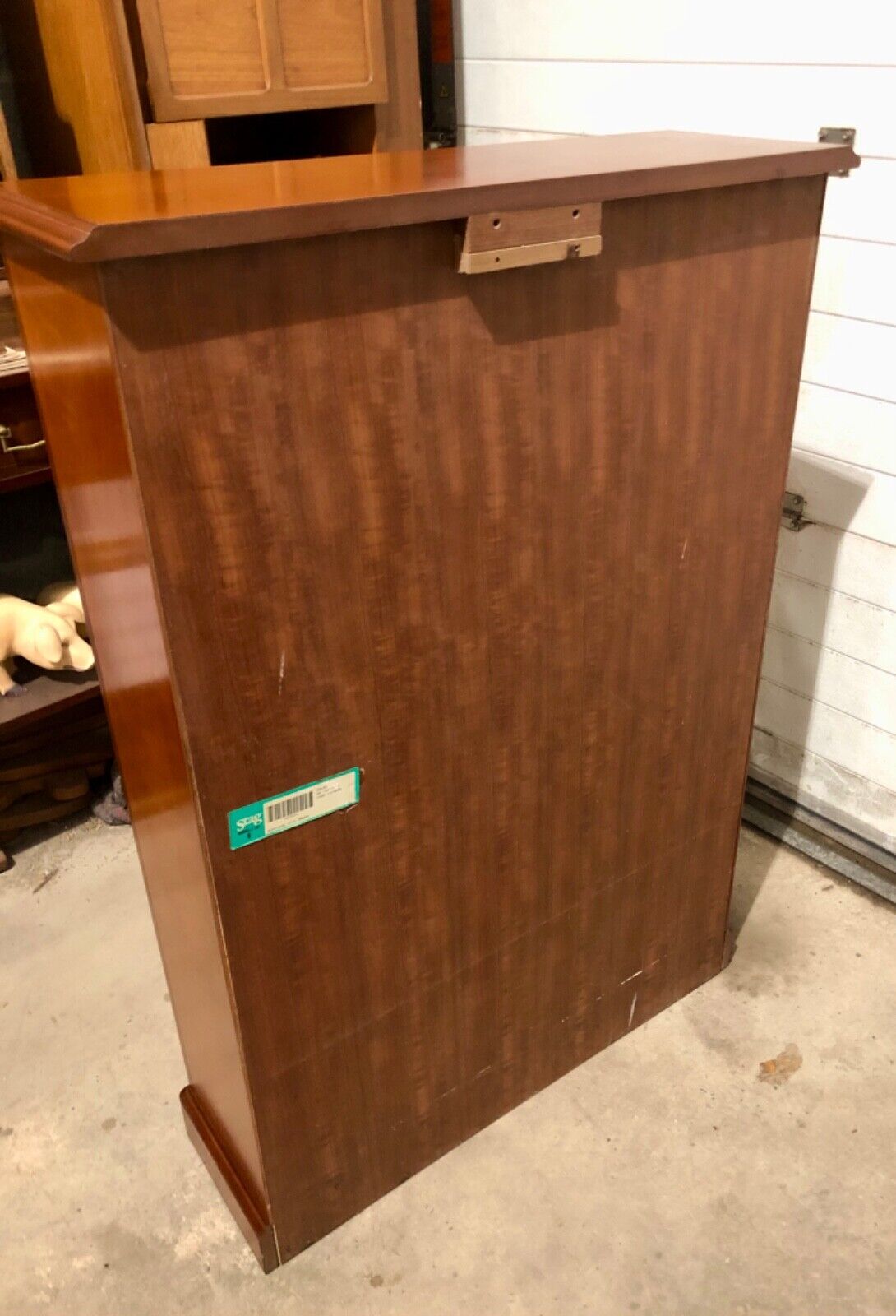 000738....Handsome Vintage Stag Bookcase / Bookshelves ( sold )