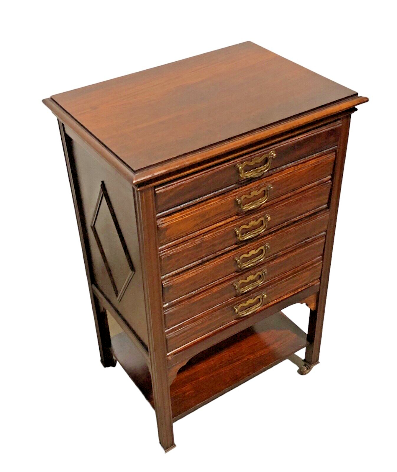 000775....Handsome Antique Rosewood Music Cabinet / Sheet Music Chest( sold )