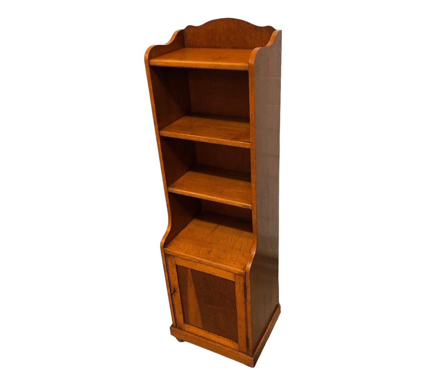000748....Handsome Vintage Bookcase With Cupboard And Shelves( sold )