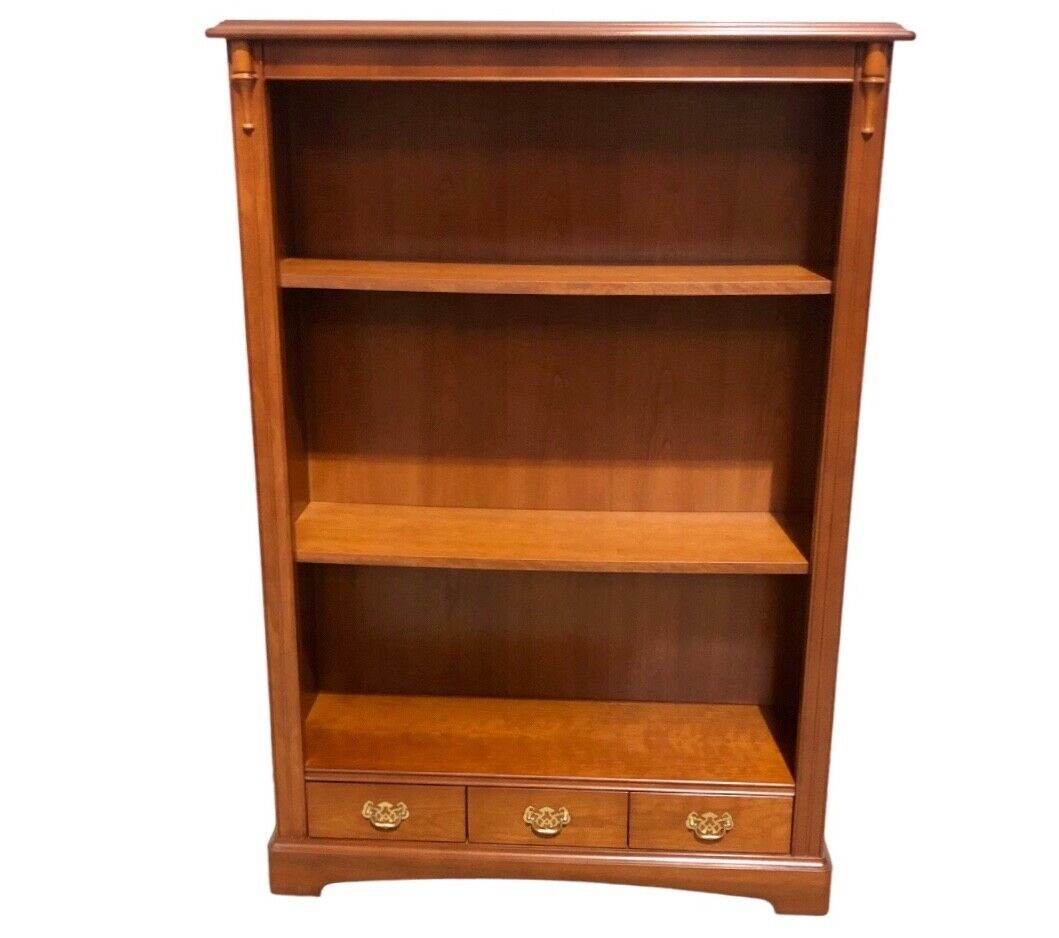 000738....Handsome Vintage Stag Bookcase / Bookshelves ( sold )