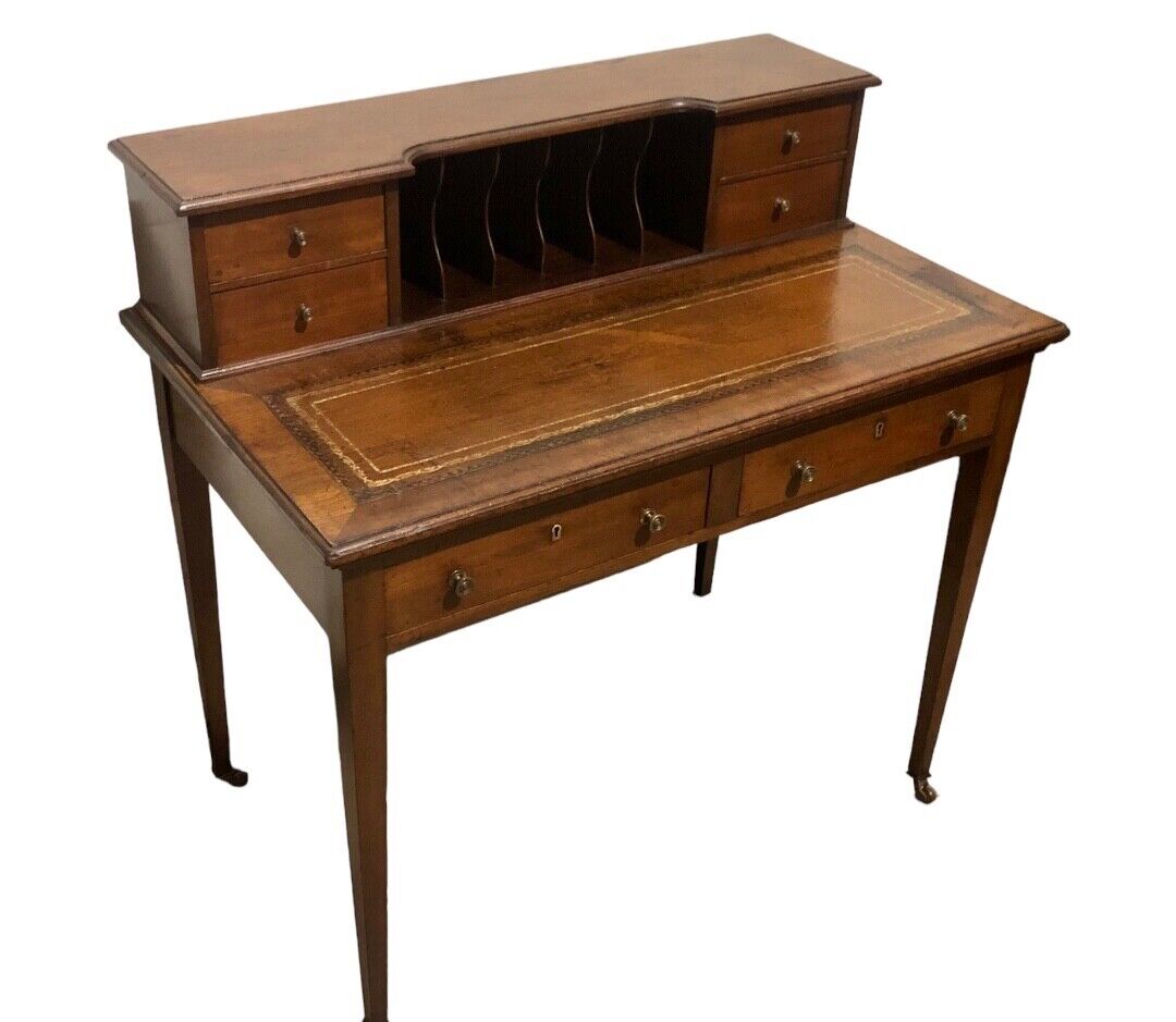 000762....Handsome Edwardian Mahogany Writing Desk ( sold )
