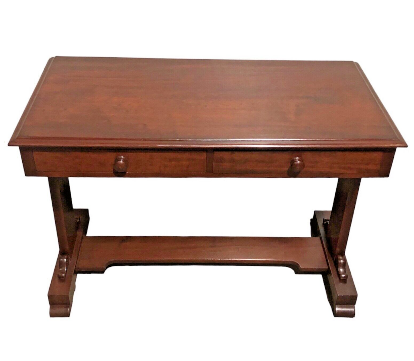 000770....Handsome Antique Mahogany Writing / Side Table