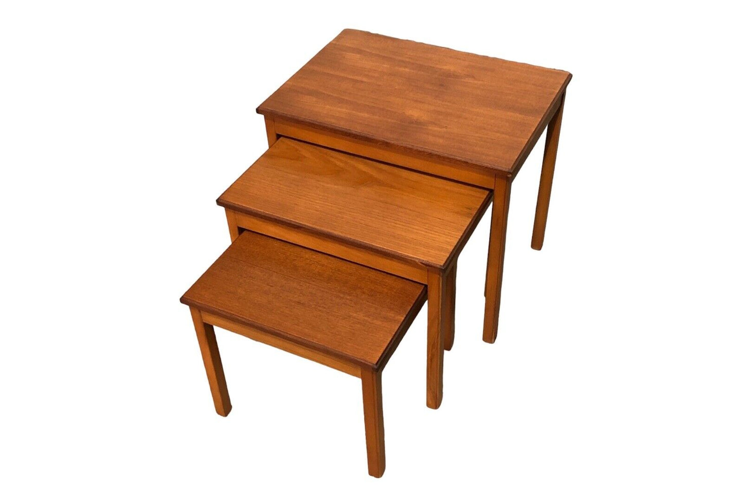 000861....Retro Teak Nest Of Tables / Danish Style Tables ( sold )