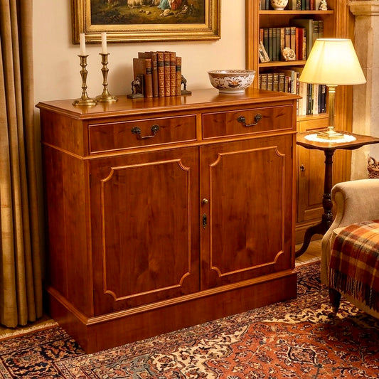 000523....Handsome Vintage Yew Side Cabinet