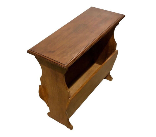 000746....Handsome Vintage Walnut Arts And Crafts Style Occasional Table ( sold )