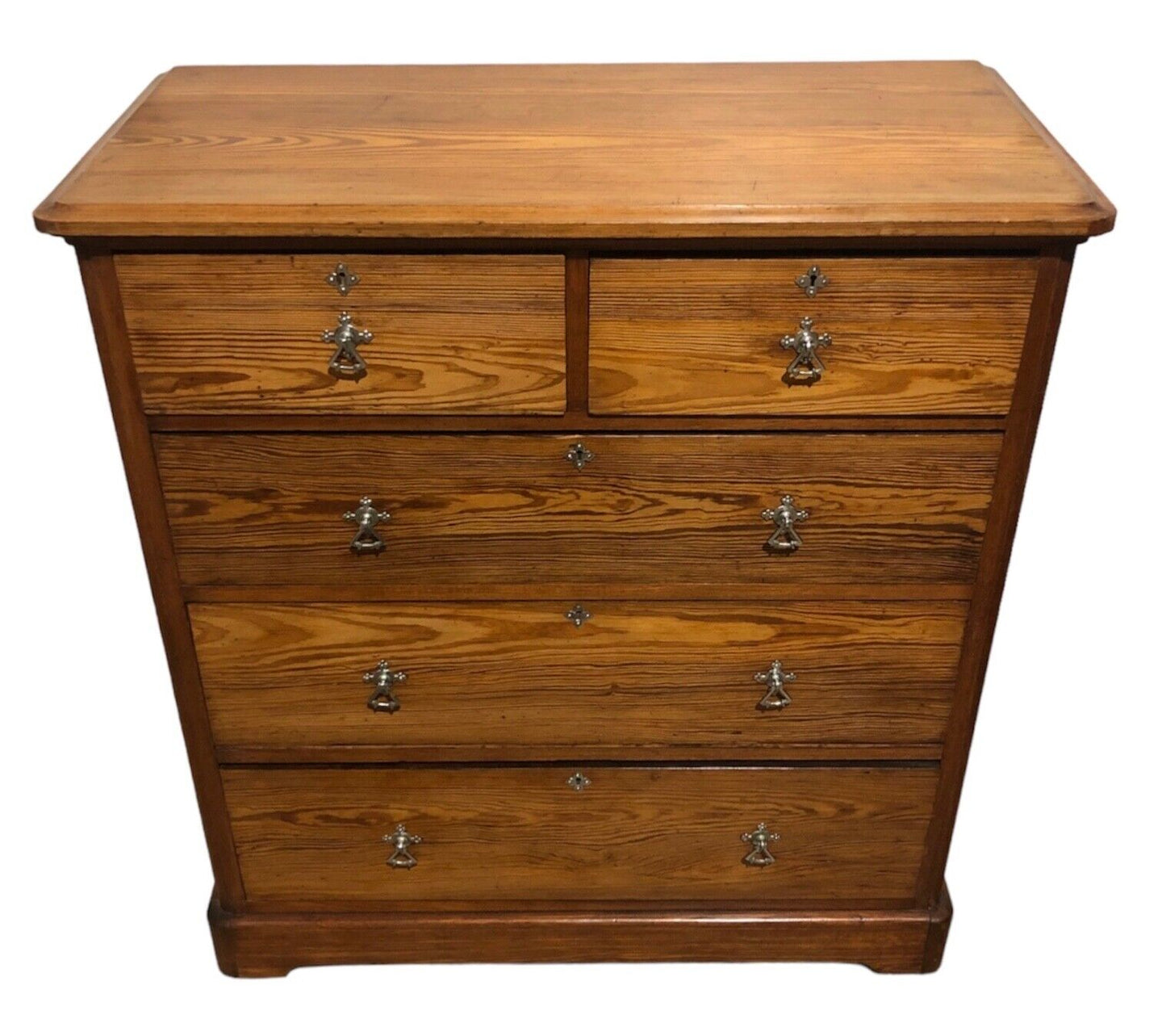 000772....Handsome Antique Pine Chest Of Drawers ( sold )