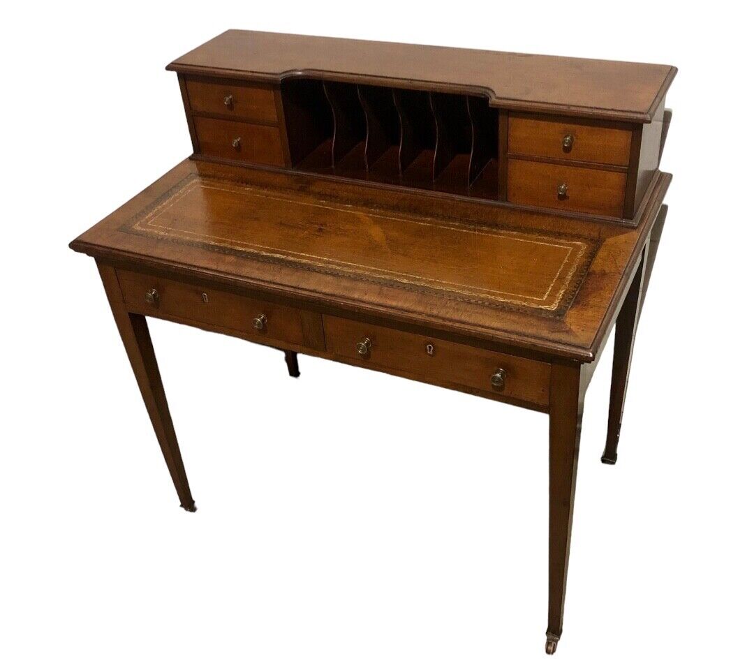 000762....Handsome Edwardian Mahogany Writing Desk ( sold )