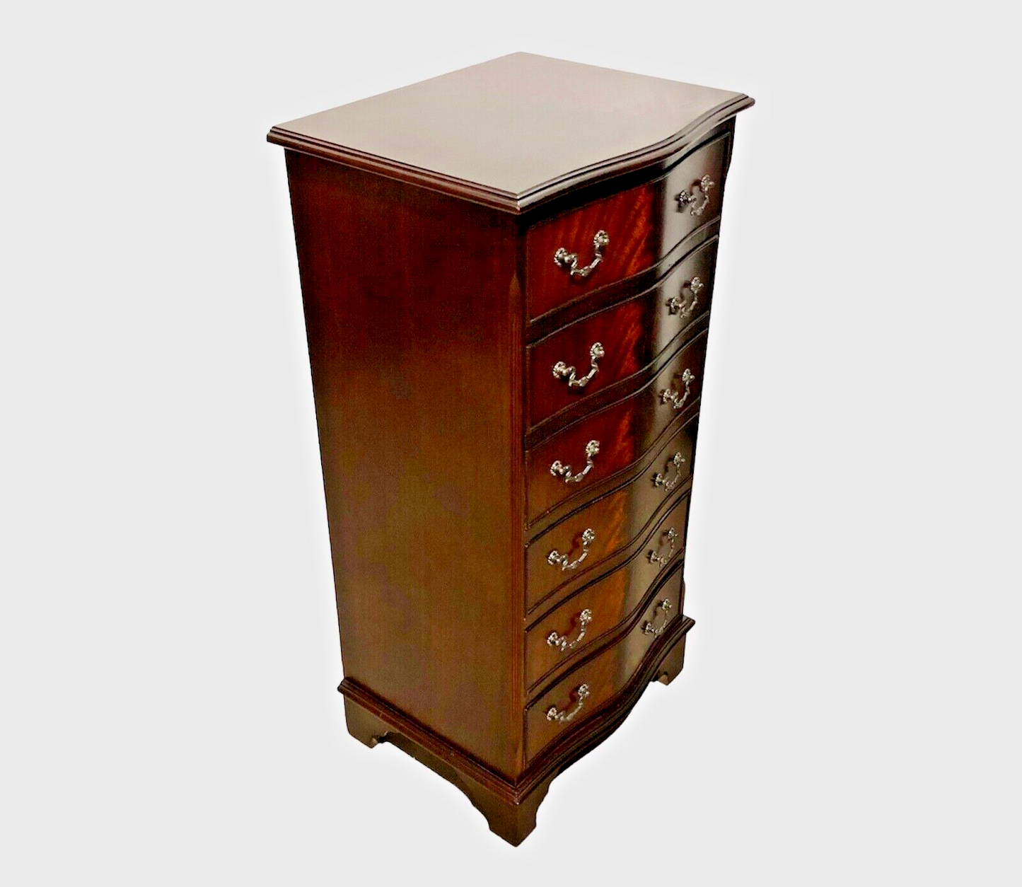 000764....Handsome Vintage Tallboy Chest / Chest Of Six Drawers ( sold )