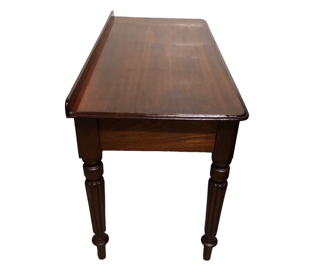 000756....Handsome Antique Mahogany Writing / Hall Table