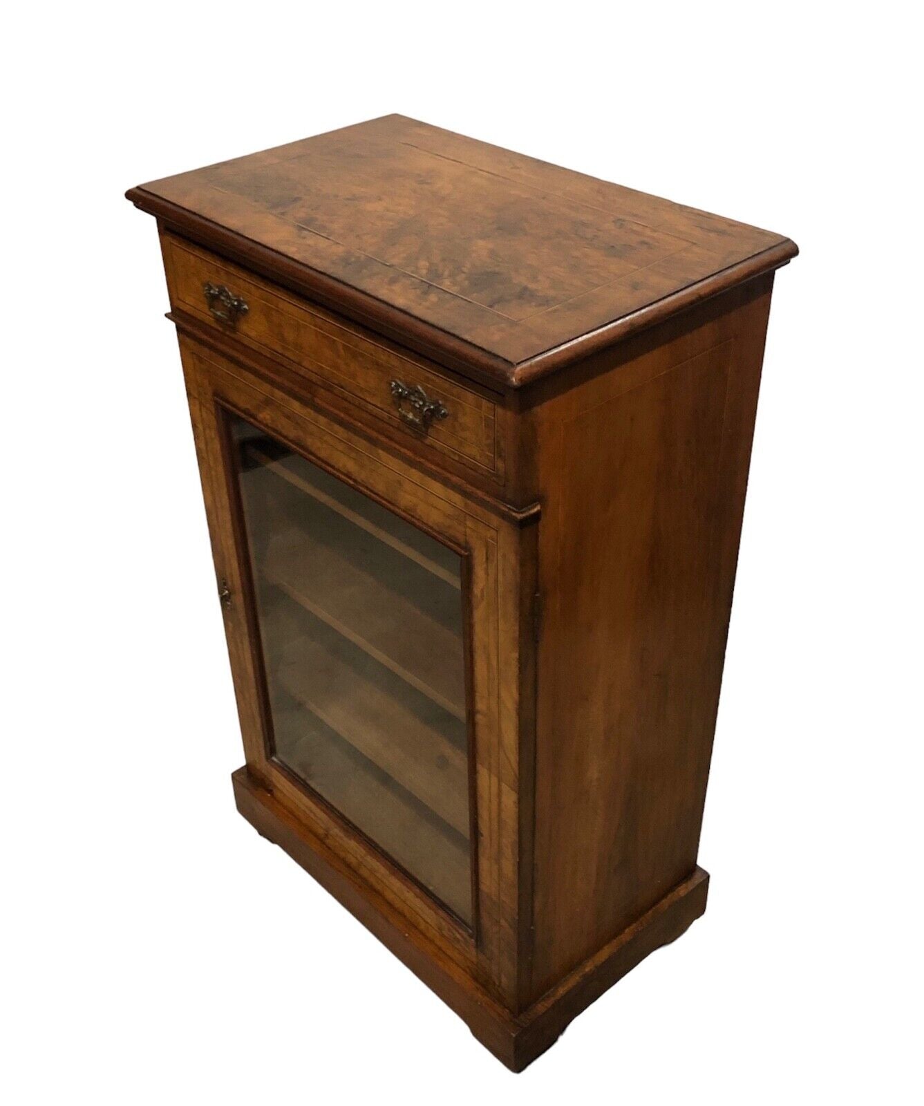 000773....Handsome Antique Walnut Pier Cabinet ( sold )