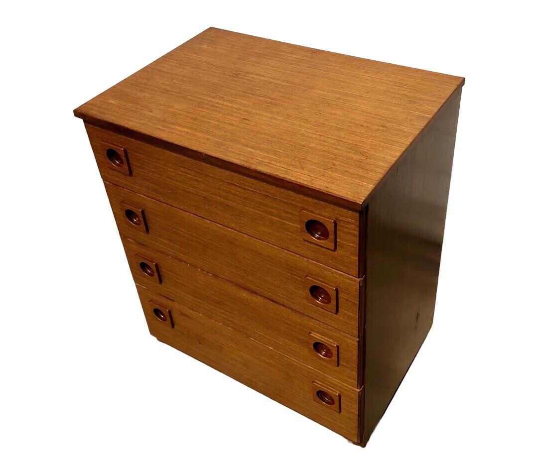 Retro Teak Chest Of Drawers/ Schreiber Chest