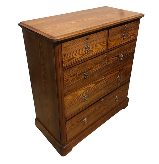 000772....Handsome Antique Pine Chest Of Drawers ( sold )