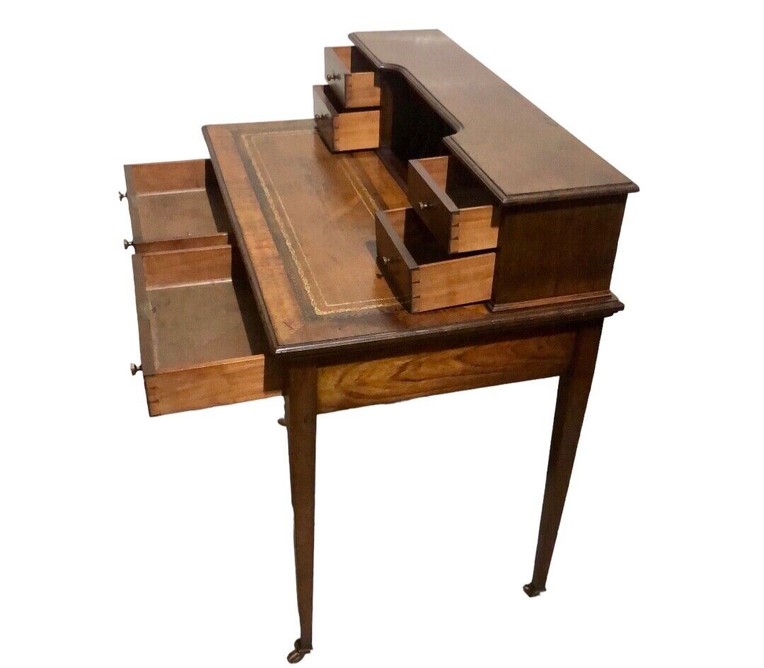 000762....Handsome Edwardian Mahogany Writing Desk ( sold )