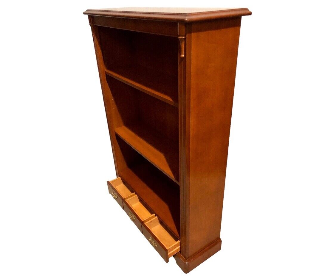 000738....Handsome Vintage Stag Bookcase / Bookshelves ( sold )