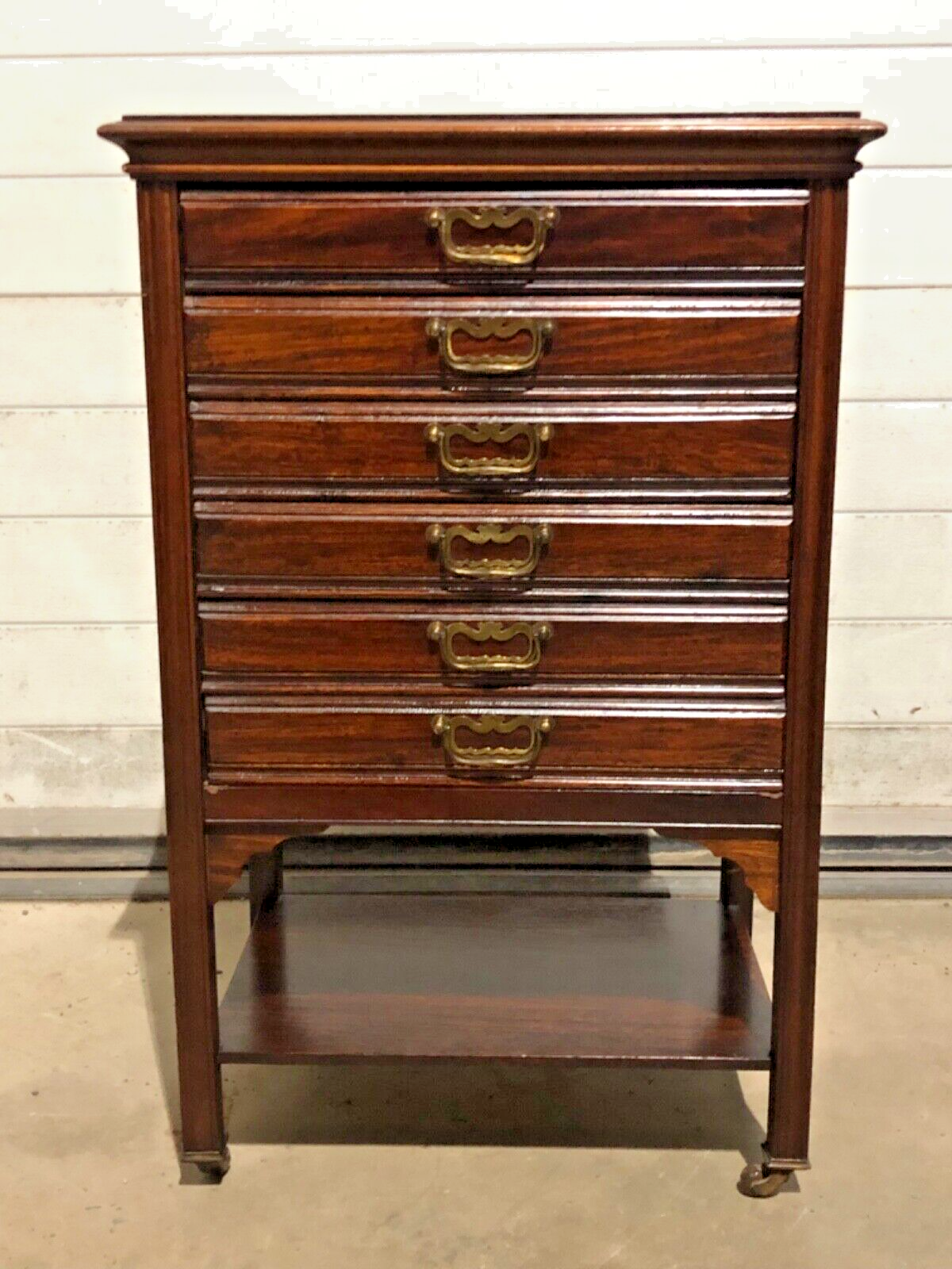 000775....Handsome Antique Rosewood Music Cabinet / Sheet Music Chest( sold )