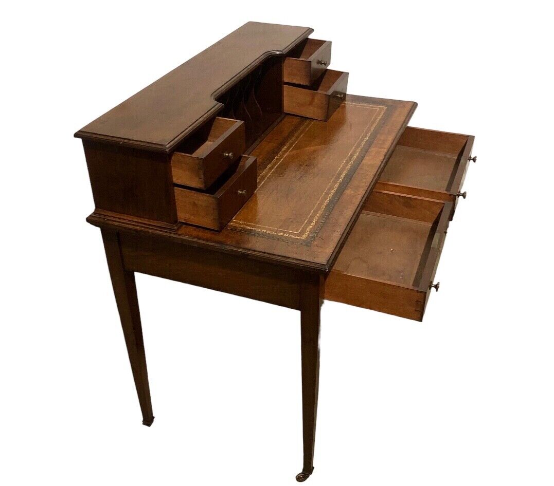 000762....Handsome Edwardian Mahogany Writing Desk ( sold )