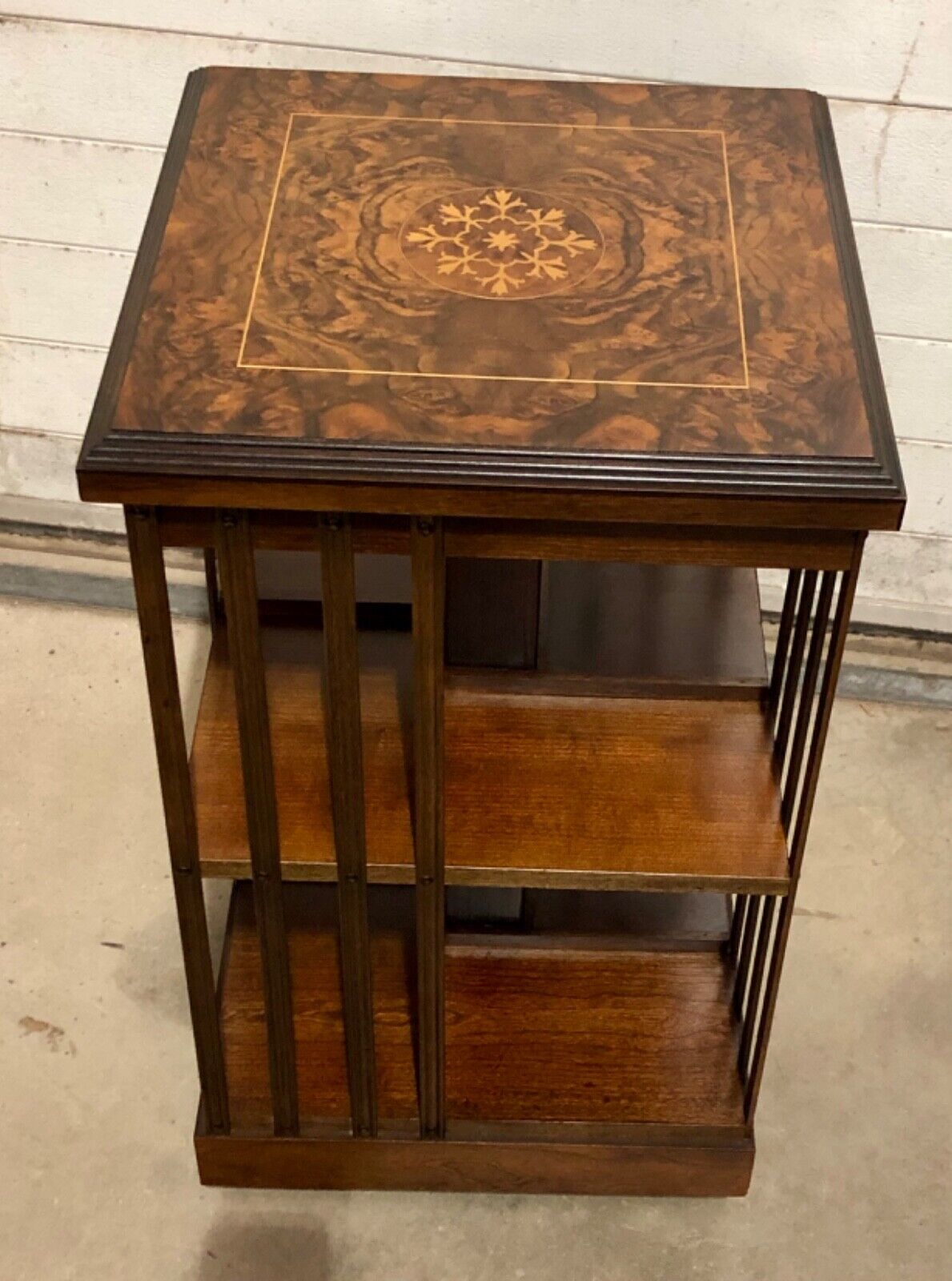 000831....Handsome Vintage Revolving Bookcase ( sold )