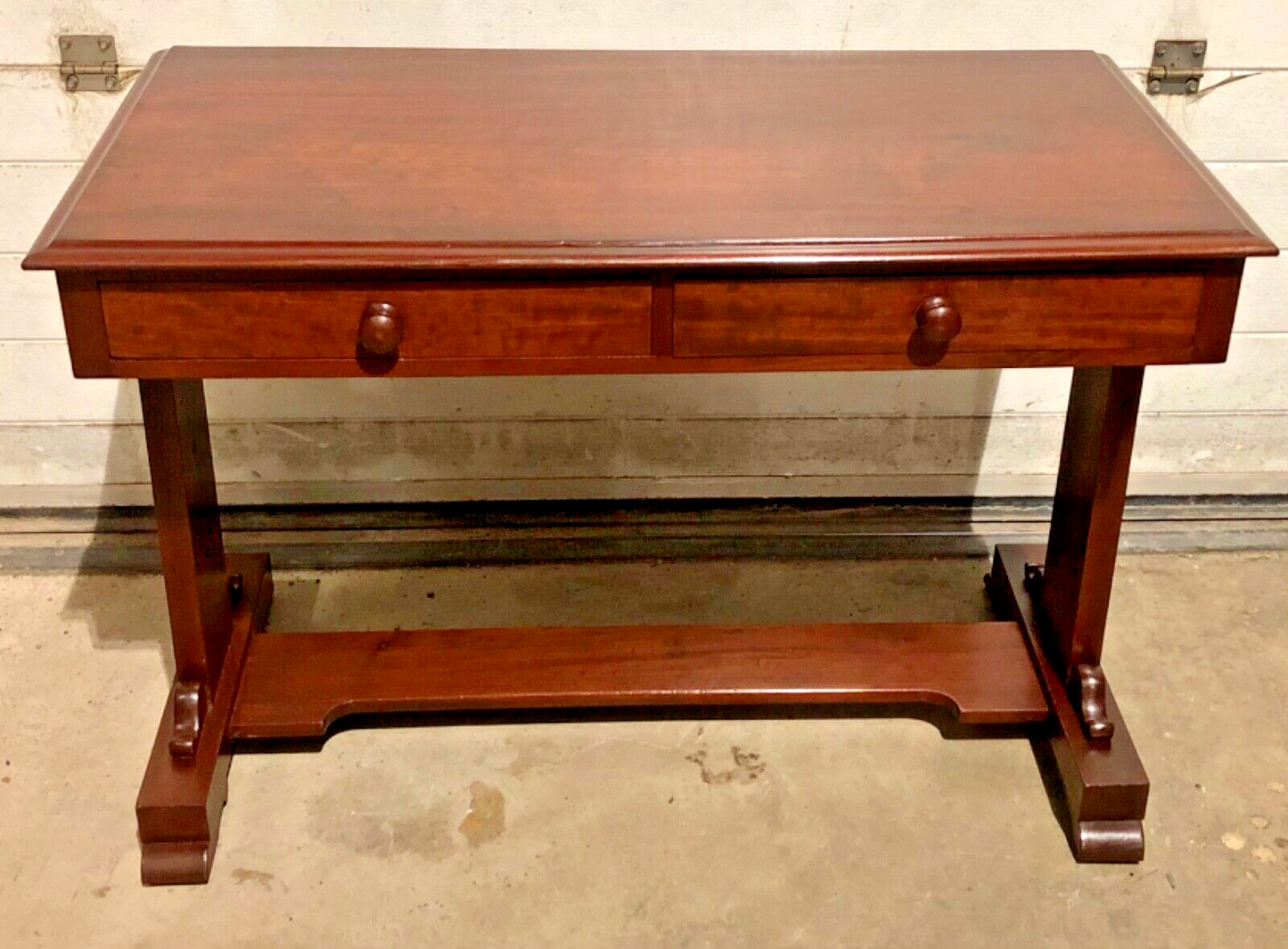 000770....Handsome Antique Mahogany Writing / Side Table