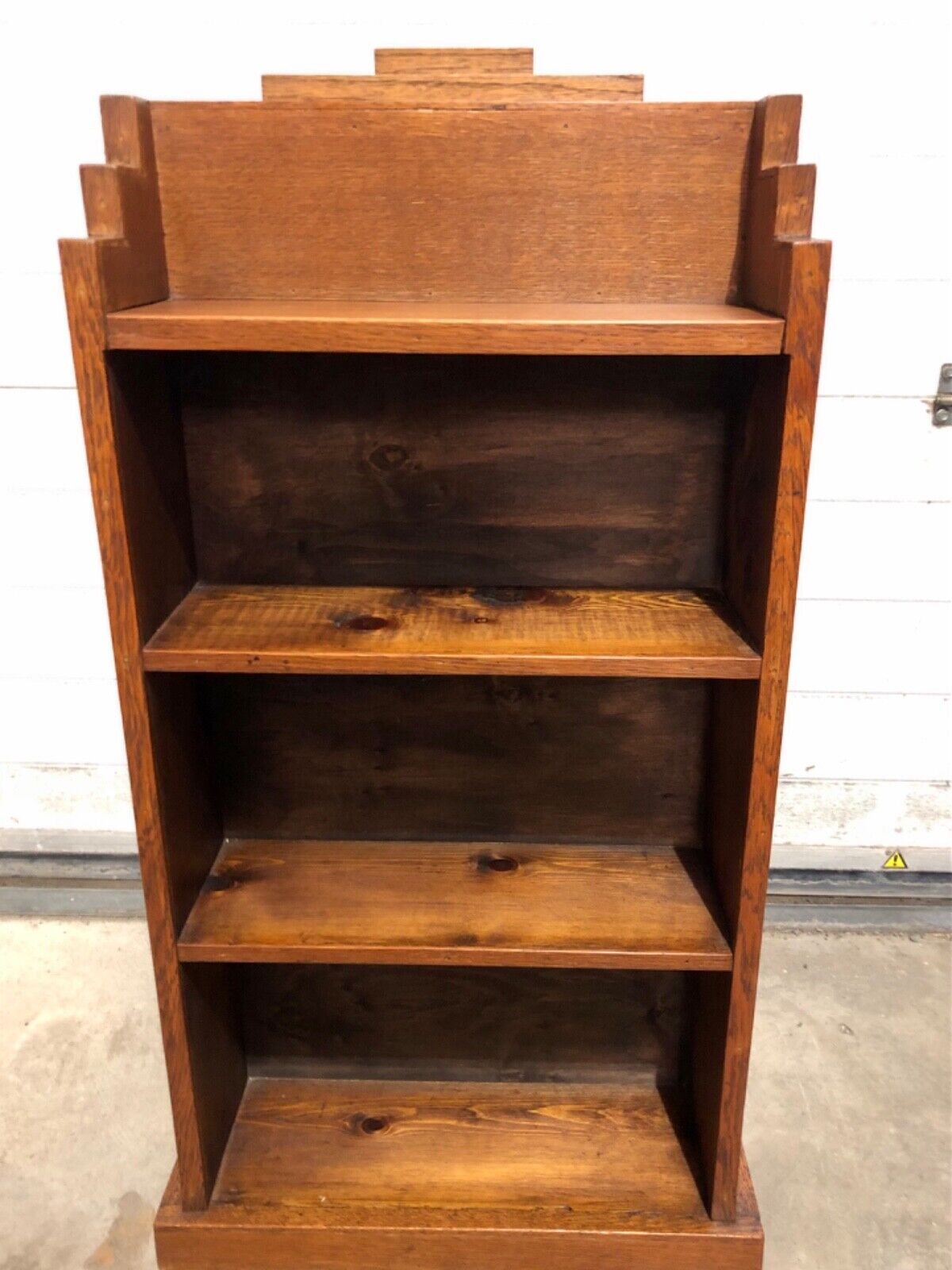 000758....Handsome Small Art Deco Bookcase / Bookshelf ( sold )